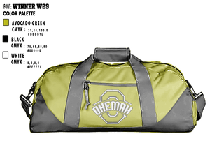 Duffle Bag, Okemah High School, Spirit Store, Teamtime, Team time, sublimation, custom sports apparel, team uniforms, spirit wear, spiritwear, sports uniforms, custom shirts, team store, custom team store, fundraiser sports, apparel fundraiser