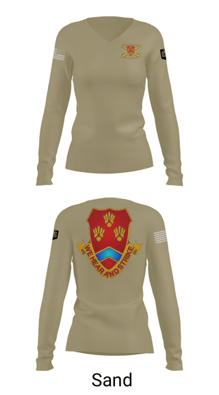 Women's Long Sleeve Vneck Shirt, , National Guard, Teamtime, Team time, sublimation, custom sports apparel, team uniforms, spirit wear, spiritwear, sports uniforms, custom shirts, team store, custom team store, fundraiser sports, apparel fundraiser