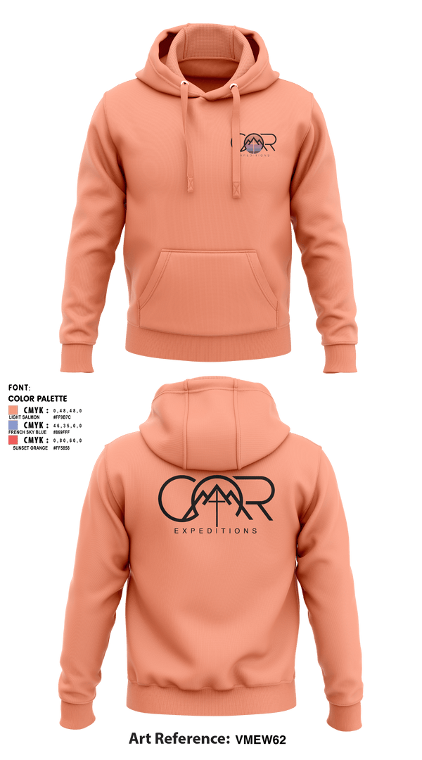 Hoodie, COR ExpeditionsCOR Expeditions, , Teamtime, Team time, sublimation, custom sports apparel, team uniforms, spirit wear, spiritwear, sports uniforms, custom shirts, team store, custom team store, fundraiser sports, apparel fundraiser