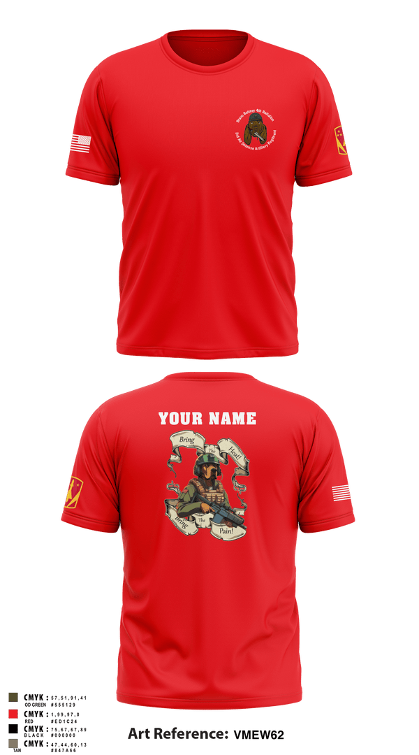Long Sleeve Performance Shirt, Bravo Battery, 4th Battalion, 3rd Air Defense Artillery Regiment, Army, Teamtime, Team time, sublimation, custom sports apparel, team uniforms, spirit wear, spiritwear, sports uniforms, custom shirts, team store, custom team store, fundraiser sports, apparel fundraiser