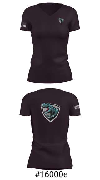 Women's Short Sleeve Vneck Shirt, Rex95 Dino’s, Bowling, Teamtime, Team time, sublimation, custom sports apparel, team uniforms, spirit wear, spiritwear, sports uniforms, custom shirts, team store, custom team store, fundraiser sports, apparel fundraiser