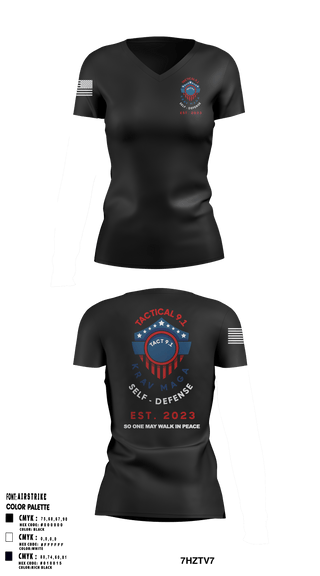 Women's Short Sleeve Vneck Shirt, Tactical 9.1 Krav Maga Self Defense, Wrestling, Teamtime, Team time, sublimation, custom sports apparel, team uniforms, spirit wear, spiritwear, sports uniforms, custom shirts, team store, custom team store, fundraiser sports, apparel fundraiser