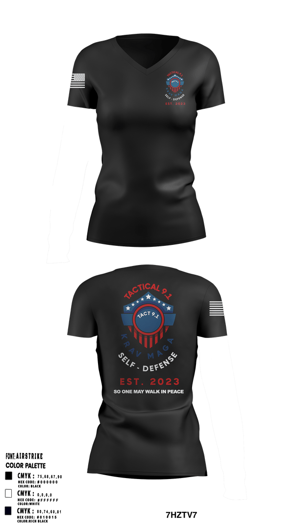 Women's Short Sleeve Vneck Shirt, Tactical 9.1 Krav Maga Self Defense, Wrestling, Teamtime, Team time, sublimation, custom sports apparel, team uniforms, spirit wear, spiritwear, sports uniforms, custom shirts, team store, custom team store, fundraiser sports, apparel fundraiser