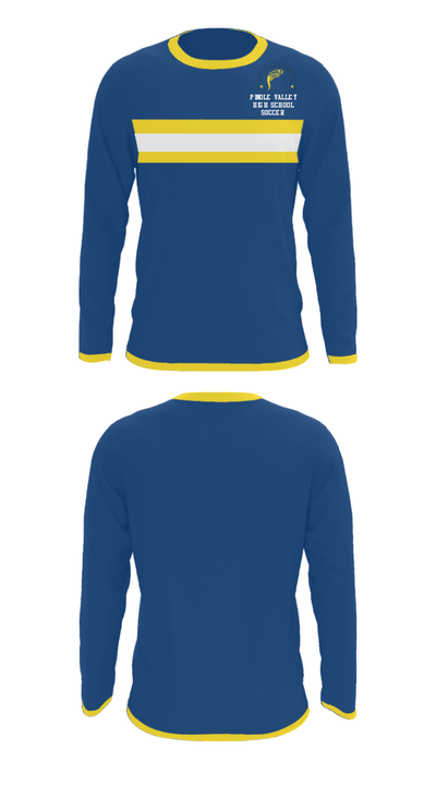 Pinole Valley High School Soccer 69380357 Long Sleeve Performance Shirt - 3