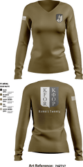 128 MP CO 26759582 Women's Long Sleeve V-neck Shirt - 7