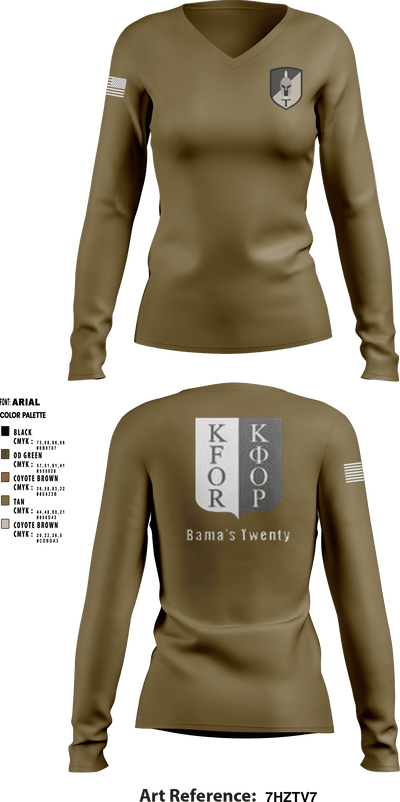 128 MP CO 26759582 Women's Long Sleeve V-neck Shirt - 7