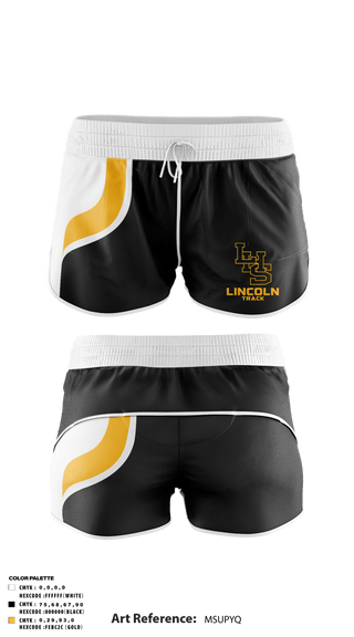 Track Shorts, Lincoln High School Track, Track & Field, Teamtime, Team time, sublimation, custom sports apparel, team uniforms, spirit wear, spiritwear, sports uniforms, custom shirts, team store, custom team store, fundraiser sports, apparel fundraiser