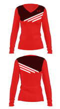 Hibriten High School Wrestling 33577062 Women's Long Sleeve V-neck Shirt - 25