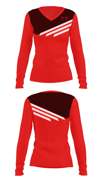 Women's Long Sleeve Vneck Shirt, Hibriten High School Wrestling, Wrestling, Teamtime, Team time, sublimation, custom sports apparel, team uniforms, spirit wear, spiritwear, sports uniforms, custom shirts, team store, custom team store, fundraiser sports, apparel fundraiser
