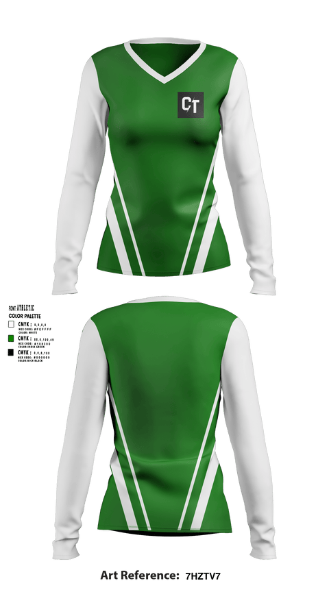 Women's Long Sleeve Vneck Shirt, Cheney Tech, Softball, Teamtime, Team time, sublimation, custom sports apparel, team uniforms, spirit wear, spiritwear, sports uniforms, custom shirts, team store, custom team store, fundraiser sports, apparel fundraiser