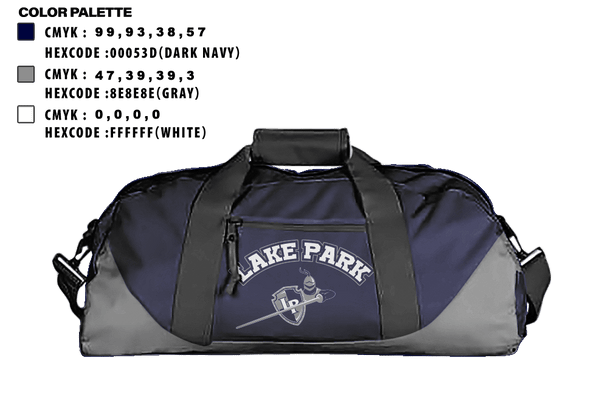 Duffle Bag, Lake Park High School, Spirit Store, Teamtime, Team time, sublimation, custom sports apparel, team uniforms, spirit wear, spiritwear, sports uniforms, custom shirts, team store, custom team store, fundraiser sports, apparel fundraiser