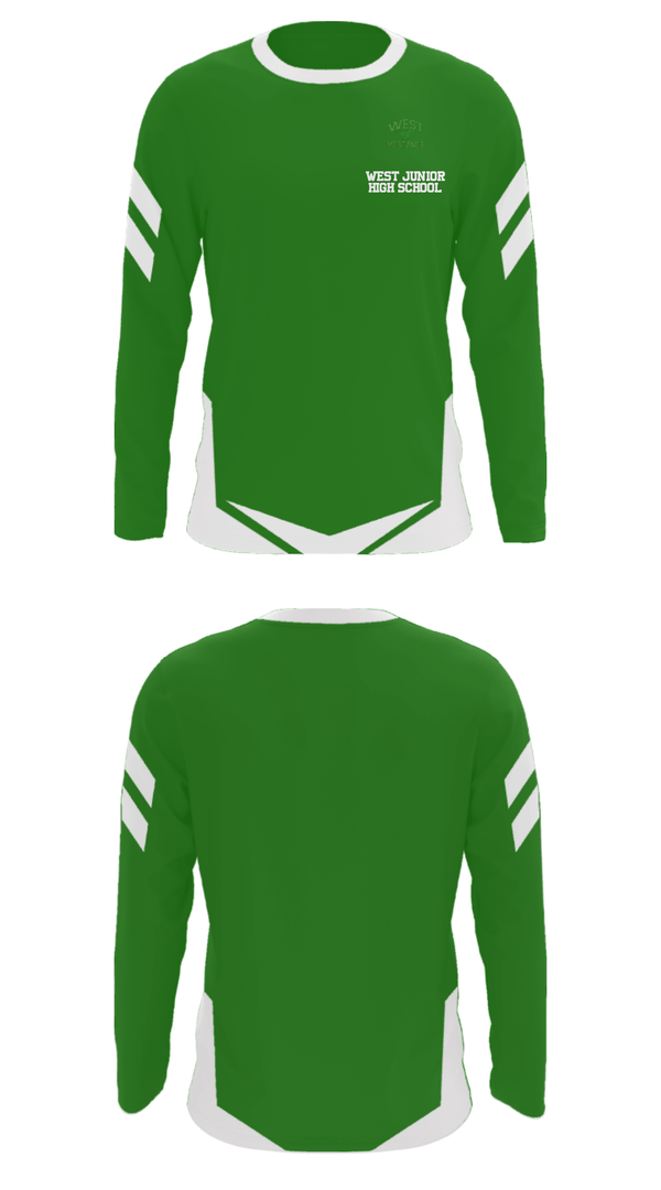 Long Sleeve Performance Shirt, West Junior High School, Spirit Store, Teamtime, Team time, sublimation, custom sports apparel, team uniforms, spirit wear, spiritwear, sports uniforms, custom shirts, team store, custom team store, fundraiser sports, apparel fundraiser