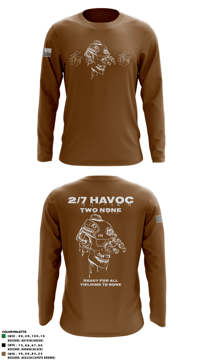 2/7 FOX CO 19169084 Long Sleeve Performance Shirt - 60