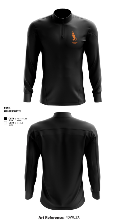 Mcdonogh School Golf 15737490 Quarter Zip Jacket - 4