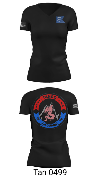 Tango Security Force 4730343 Women's Short Sleeve V-neck Shirt - 23