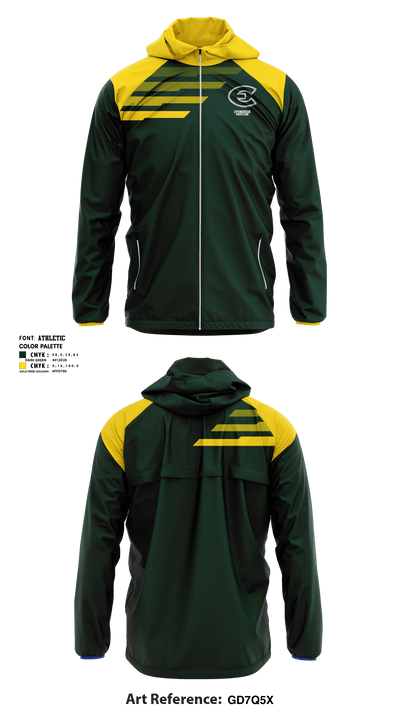 Evergreen High School Wrestling 14031205 Windbreaker - 1
