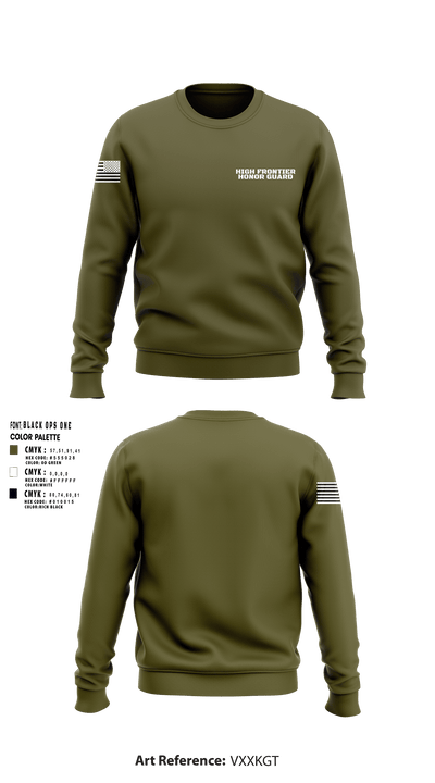 High Frontier Honor Guard 3244386 Crew Neck Sweatshirt - 1