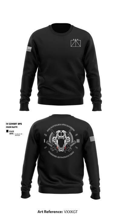 Combined Anti-Armor Team, 3rd Battalion 6th Marines 81987359 Crew Neck Sweatshirt - 8