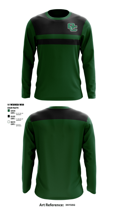 Owensboro Catholic High School Cheer 65490031 Long Sleeve Performance Shirt - 1