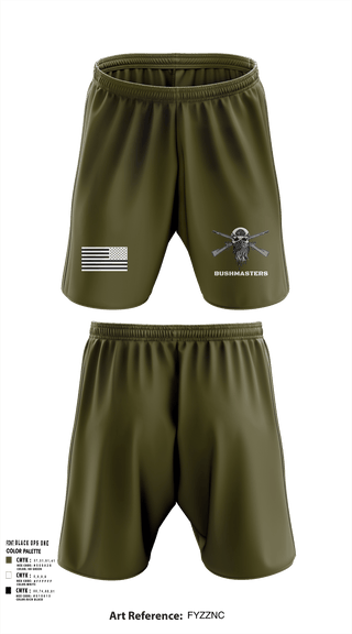 Athletic Shorts With Pockets, Bushmasters, Army, Teamtime, Team time, sublimation, custom sports apparel, team uniforms, spirit wear, spiritwear, sports uniforms, custom shirts, team store, custom team store, fundraiser sports, apparel fundraiser