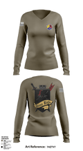 29 IS 76207032 Women's Long Sleeve V-neck Shirt - 1