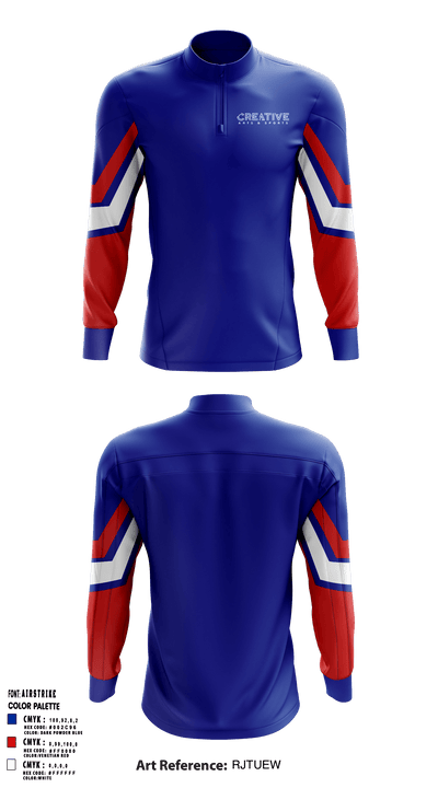 Creative Arts and Sports 53294407 Quarter Zip Jacket - 1