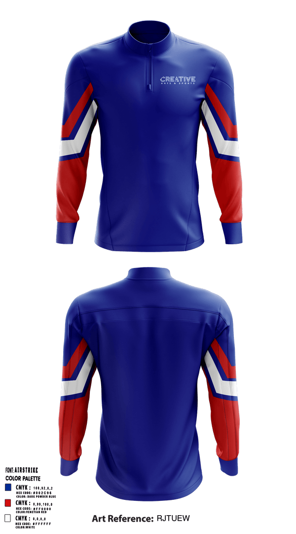 Quarter Zip Jacket, Creative Arts and Sports, Men's Basketball, Teamtime, Team time, sublimation, custom sports apparel, team uniforms, spirit wear, spiritwear, sports uniforms, custom shirts, team store, custom team store, fundraiser sports, apparel fundraiser