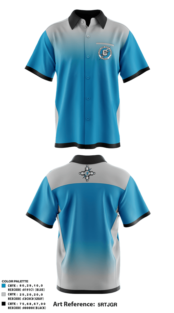 Short Sleeve Bowling Jersey, Cleveland Storm, Bowling, Teamtime, Team time, sublimation, custom sports apparel, team uniforms, spirit wear, spiritwear, sports uniforms, custom shirts, team store, custom team store, fundraiser sports, apparel fundraiser