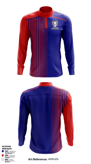 Quarter Zip Jacket, Blue Valley High School Volleyball, Men's Volleyball, Teamtime, Team time, sublimation, custom sports apparel, team uniforms, spirit wear, spiritwear, sports uniforms, custom shirts, team store, custom team store, fundraiser sports, apparel fundraiser