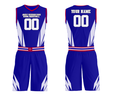 Womens Reversible Basketball Jersey, John F Kennedy High School Basketball, Men's Basketball, Teamtime, Team time, sublimation, custom sports apparel, team uniforms, spirit wear, spiritwear, sports uniforms, custom shirts, team store, custom team store, fundraiser sports, apparel fundraiser