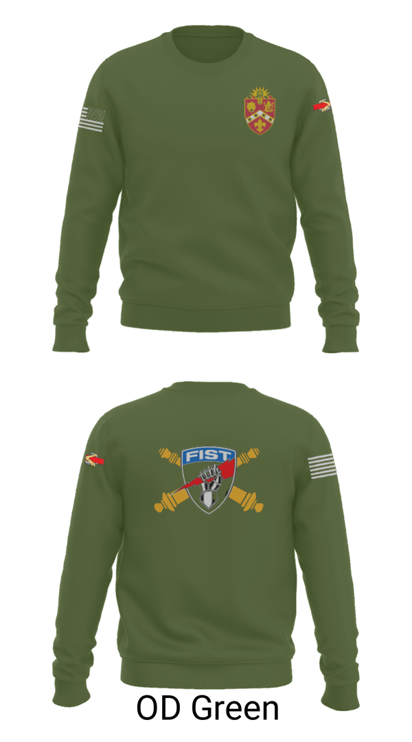 Crew Neck Sweatshirt, , Army, Teamtime, Team time, sublimation, custom sports apparel, team uniforms, spirit wear, spiritwear, sports uniforms, custom shirts, team store, custom team store, fundraiser sports, apparel fundraiser