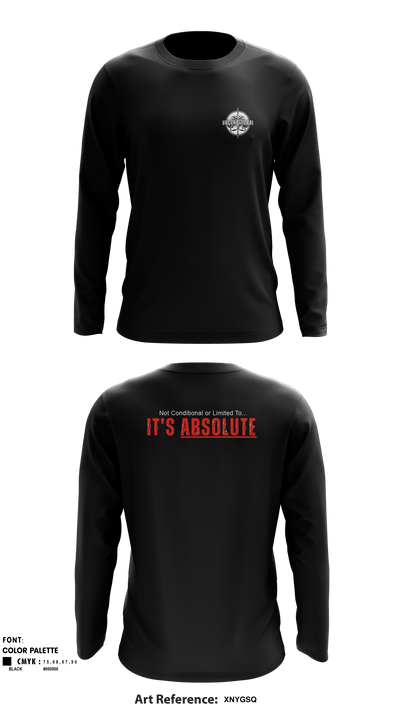 Unconditional Fitness, LLC 13593569 Long Sleeve Performance Shirt - 1