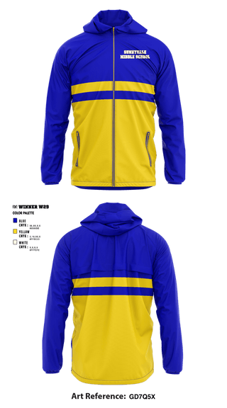 Windbreaker, Sunnyvale Middle School, Spirit Store, Teamtime, Team time, sublimation, custom sports apparel, team uniforms, spirit wear, spiritwear, sports uniforms, custom shirts, team store, custom team store, fundraiser sports, apparel fundraiser