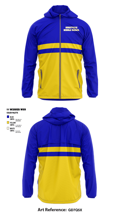 Sunnyvale Middle School 55782531 Windbreaker - 1