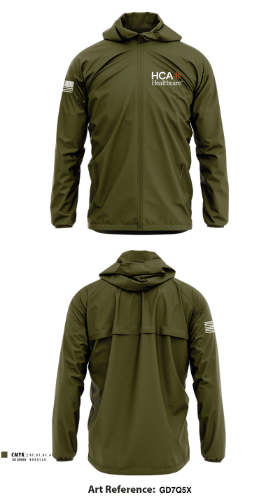 HCA HEALTHCARE 97224522 Windbreaker - 1