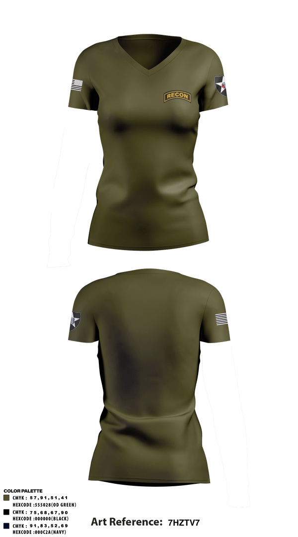 Women's Short Sleeve Vneck Shirt, , Army, Teamtime, Team time, sublimation, custom sports apparel, team uniforms, spirit wear, spiritwear, sports uniforms, custom shirts, team store, custom team store, fundraiser sports, apparel fundraiser