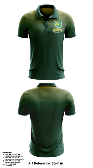 Short Sleeve Performance Polo, Bobcat Tennis, Tennis, Teamtime, Team time, sublimation, custom sports apparel, team uniforms, spirit wear, spiritwear, sports uniforms, custom shirts, team store, custom team store, fundraiser sports, apparel fundraiser