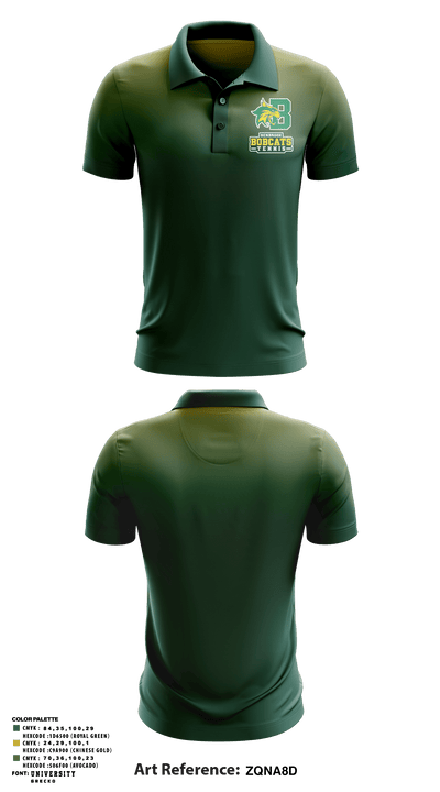Bobcat Tennis 97138819 Short Sleeve Performance Polo - 3