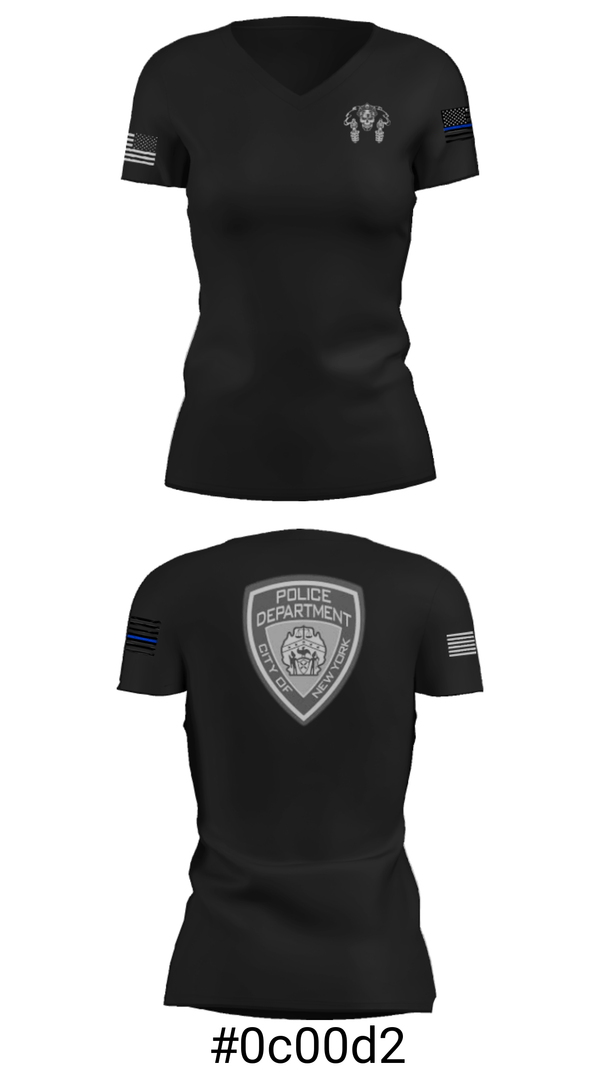 Women's Short Sleeve Vneck Shirt, , Police, Teamtime, Team time, sublimation, custom sports apparel, team uniforms, spirit wear, spiritwear, sports uniforms, custom shirts, team store, custom team store, fundraiser sports, apparel fundraiser