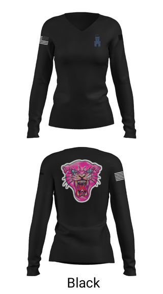 Women's Long Sleeve Vneck Shirt, , Army, Teamtime, Team time, sublimation, custom sports apparel, team uniforms, spirit wear, spiritwear, sports uniforms, custom shirts, team store, custom team store, fundraiser sports, apparel fundraiser