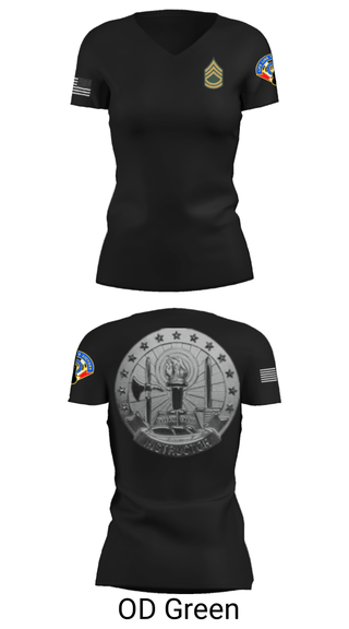 Women's Short Sleeve Vneck Shirt, , Army, Teamtime, Team time, sublimation, custom sports apparel, team uniforms, spirit wear, spiritwear, sports uniforms, custom shirts, team store, custom team store, fundraiser sports, apparel fundraiser