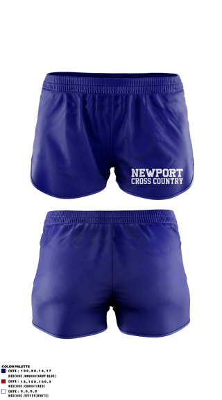 Track Shorts, Newport High School Cross Country, Cross Country, Teamtime, Team time, sublimation, custom sports apparel, team uniforms, spirit wear, spiritwear, sports uniforms, custom shirts, team store, custom team store, fundraiser sports, apparel fundraiser