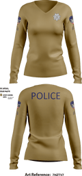 Willits Little Lake JRTF 70658416 Women's Long Sleeve V-neck Shirt - 18