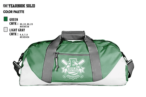 Duffle Bag, Easley Little League, Baseball, Teamtime, Team time, sublimation, custom sports apparel, team uniforms, spirit wear, spiritwear, sports uniforms, custom shirts, team store, custom team store, fundraiser sports, apparel fundraiser