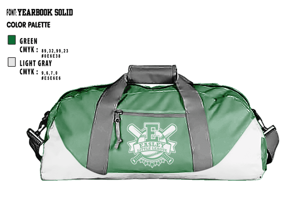 Duffle Bag, Easley Little League, Baseball, Teamtime, Team time, sublimation, custom sports apparel, team uniforms, spirit wear, spiritwear, sports uniforms, custom shirts, team store, custom team store, fundraiser sports, apparel fundraiser