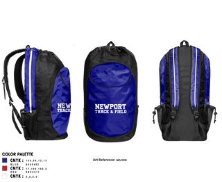 Gear Bag, Newport High School Track & Field, Track & Field, Teamtime, Team time, sublimation, custom sports apparel, team uniforms, spirit wear, spiritwear, sports uniforms, custom shirts, team store, custom team store, fundraiser sports, apparel fundraiser