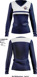 Indiana Math & Science Academy North High School 44587398 Women's Long Sleeve V-neck Shirt - 2
