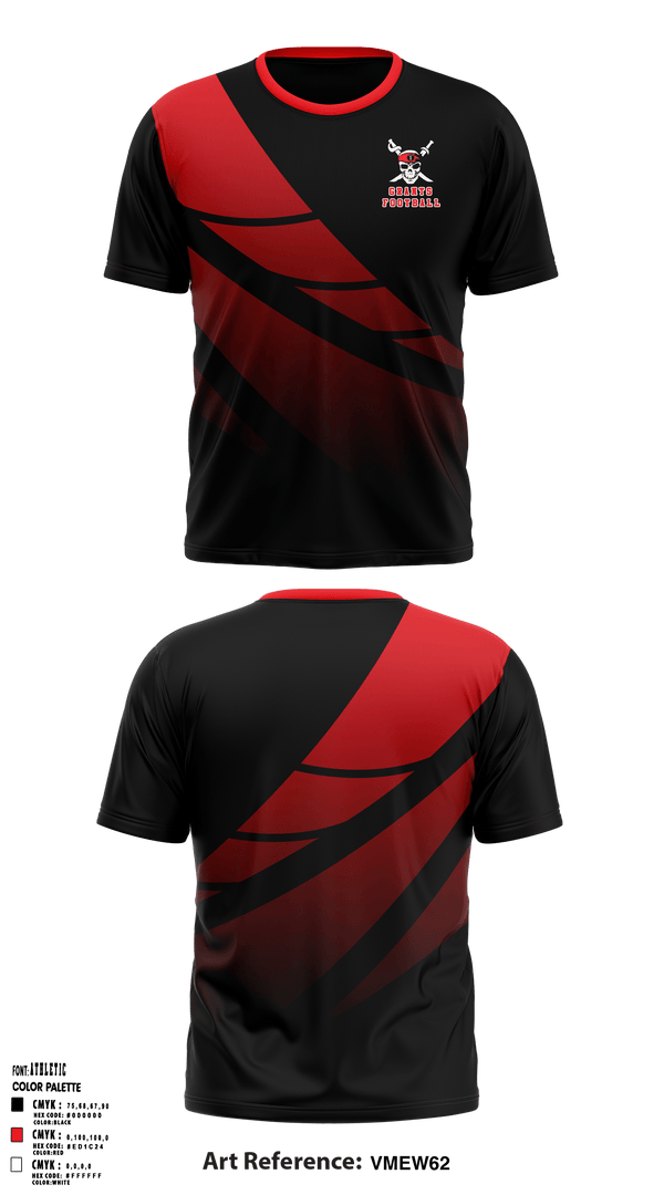 Short Sleeve Performance Shirt, Pirates, Football, Teamtime, Team time, sublimation, custom sports apparel, team uniforms, spirit wear, spiritwear, sports uniforms, custom shirts, team store, custom team store, fundraiser sports, apparel fundraiser