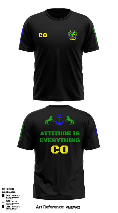 Green Run High School NJROTC 48143942 Short Sleeve Performance Shirt - 59