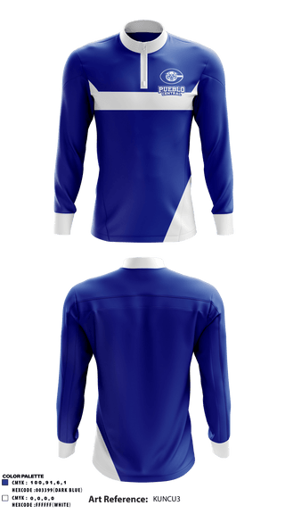 Quarter Zip Jacket, Pueblo Central High School, Spirit Store, Teamtime, Team time, sublimation, custom sports apparel, team uniforms, spirit wear, spiritwear, sports uniforms, custom shirts, team store, custom team store, fundraiser sports, apparel fundraiser